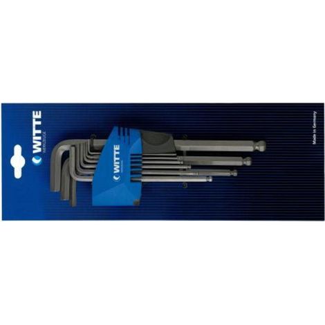 WITTE 45031 JUEGO DE 9 LLAVES ALLEN LARGAS CON BOLA (1/2)