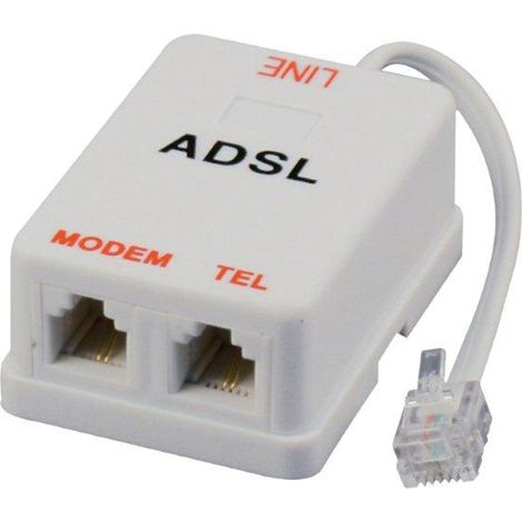filtro per ADSL RJ11 plus sdoppiatore telefonico con cavo 10 mtl modem