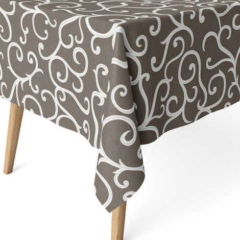 Nappe Anti-Taches enduite Coton rectangulaire 180x140 Lin (1/5)
