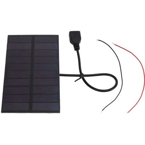 Panels solar DIY in silicon monocristallin 1,5 W 5 V with interface USB, mini panel solar flexible (1/5)