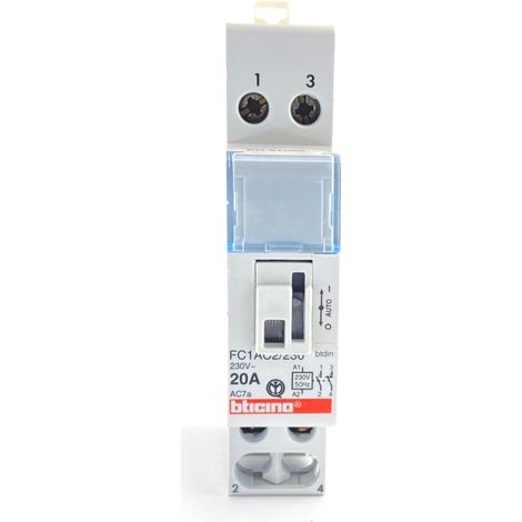 Contattore modulare 1X20A 1X20A NO+NC Bticino