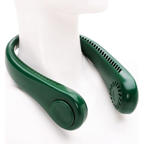 Ventilateur de cou rechargeable mains libres - Flux d'air à 360° pour une utilisation intérieure et extérieure - Accessoire de voyage pour adultes - 1 couleur aléatoire (1/4)