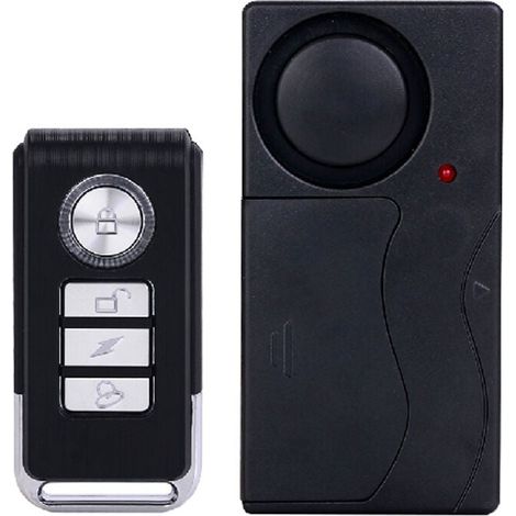 Alarme de Moto de Vélo Anti-vol 105dB, Alarme de Capteur de Mouvement de Vibration de Sécurité sans Fil avec Télécommande pour Fenêtre de Porte de Véhicules de Voiture de Vélo (1/3)