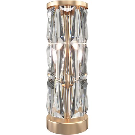 Lampe de table cristal ronde laiton Maytoni MOD043TL-02G (1/3)