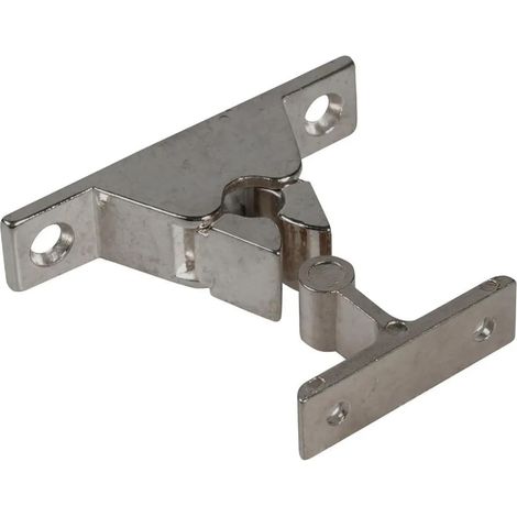 Support de porte avec mécanisme de serrage, distance par rapport au mur 35 mm, zamak chromé  argent  1 pièce