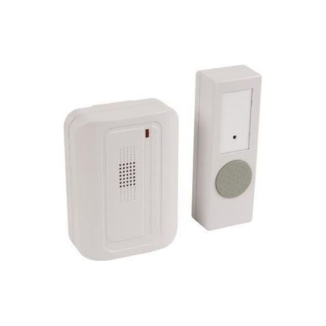 Sonnette carillon sans fil 1 emetteur bouton porte