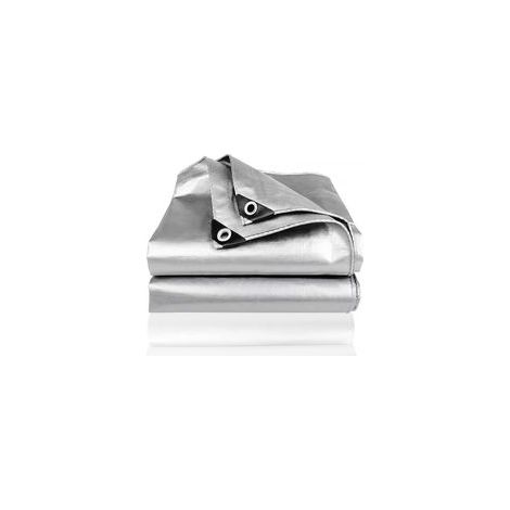 Bâche de protection 3x4m – Indéchirable et imperméable – Œillets en aluminium tous les 100 cm – Protection pour bois, remorques et voitures