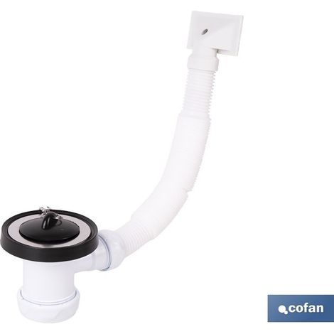Vanne pour évier avec débordement 2 x 70 mm (1/4)