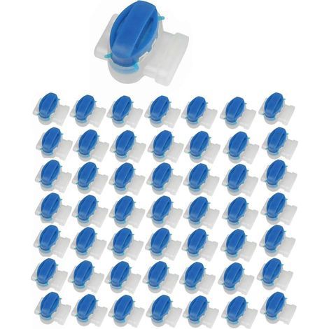 Connecteur de Câble de Tondeuse à Gazon Robotique, Borne de Connecteur en Gel Étanche, Connecteurs Électriques 314 à 3 Broches, Bleu, 50 Pièces (1/5)