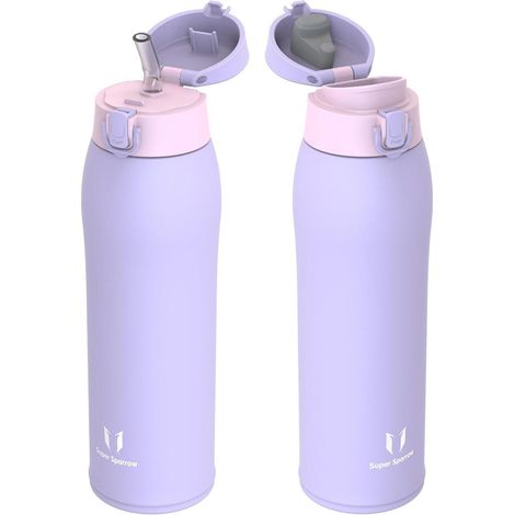 Thermosflasche Edelstahl BPAfrei Auslaufsicher 950 ml M- Helles Lila (1/5)