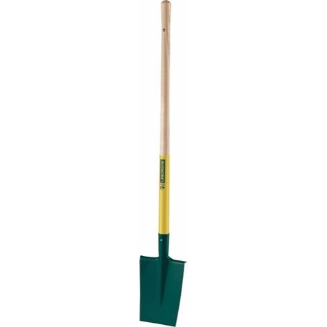 Bêche dame à rebords (24cm) - manche bois certifié PEFC 100% (100cm) - Leborgne (1/2)