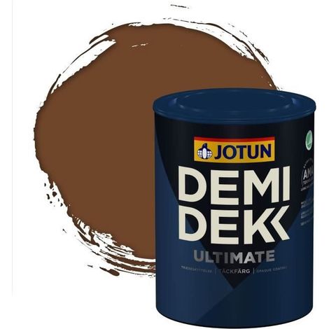 Peinture Bois - DEMIDEKK ULTIMATE - Satinée - RAL 8007 - 0,75L - Extérieur/Intérieur (1/2)