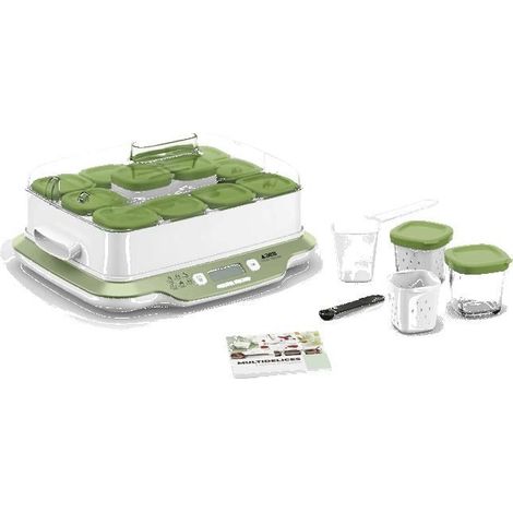 SEB Multi Delices Express & Vegetal Joghurtbereiter, 12 Töpfe, 6 Programme, Hergestellt in Frankreich, YG661310 (1/5)