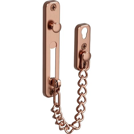 Entrebailleur Chaîne de Porte Verrou Porte Interieure, Bronze Rouge Securite Porte Limiteur de Porte Étroit Loquet Porte Anti-Vol en Acier Inoxydable pour Cabinet Chambre Fenêtre (1/5)