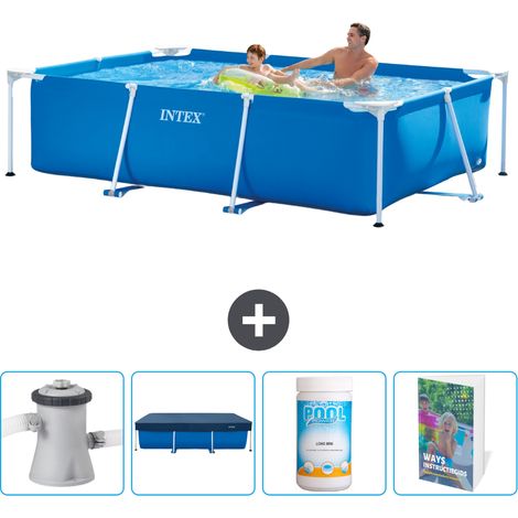 Intex Piscine Tubulaire Rectangulaire - 260x160x65 cm - 5-pièces SCB116 (1/5)