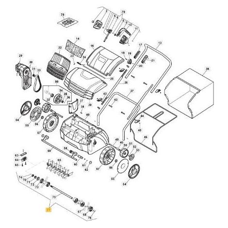 EJE ESCARIFICADOR ORIGINAL STIGA 1300W - 118810266/0
