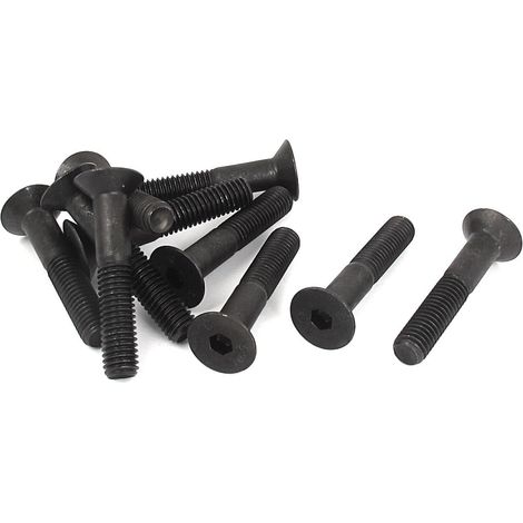 Vis à douille en acier allié M8 x 45 mm 10,9 Senk-Flachkopfschrauben 10PCS