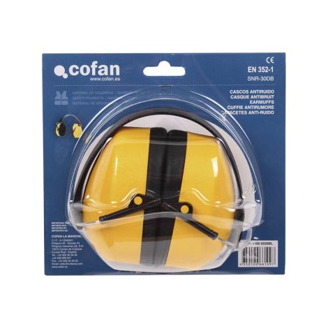 Auriculares de Protección Antirruido Color Amarillo Fabricado en ABS y Poliestireno EN 352-1 11000039BL