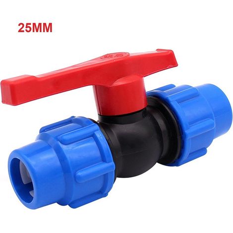 Robinetterie PE - Robinet à Boisseau Sphérique à Filetage Extérieur - Pour Irrigation - Diamètre 25 mm (1/5)
