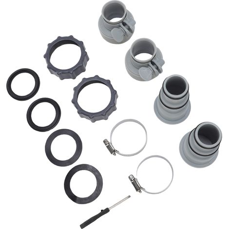 Adaptateur de tuyau de pompe de filtration ABS résistant aux hautes températures 1,25-1,5 po, connecteur de remplacement pour tuyau de pompe de filtration de piscine (1/5)