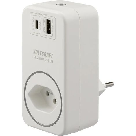 [GEBRAUCHT] B-Ware Voltcraft Energiekosten-Messgerät SEM6503 CH USB-Schnittstelle Datenlogger Tuya (1/2)