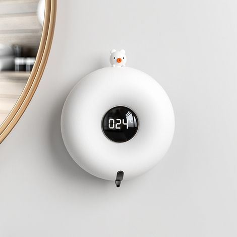 Automatischer Schaumseifenspender, berührungsloser Flüssigseifenspender mit Infrarotsensor, USB-Ladefunktion, weißer kleiner Teddybär (1/5)