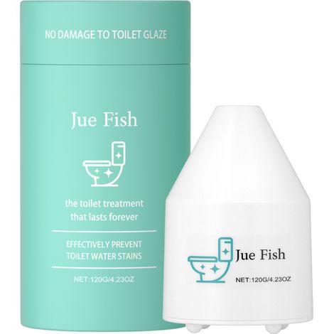 Nettoyant WC JUE FISH, distributeur à réservoir, libération automatique, mousse nettoyante, rafraîchit et désodorise, 120 g (1/5)