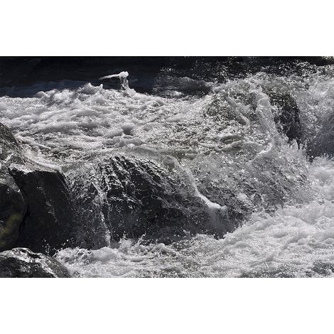 Papier peint panoramique cascade 3d nature Tapisserie panoramique salle de bain et cuisine Papier peint panoramique noir et blanc lac (1/2)