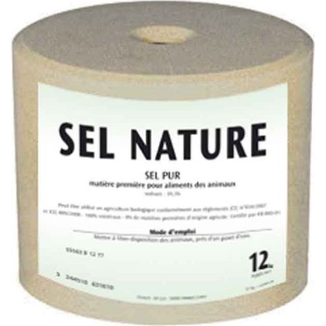 Bloc à Lécher Sel Nature 12kg Apport Essentiel En Minéraux Naturels - Valera