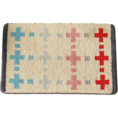 Tapis de sol absorbants pour salle de bain, tapis antidérapants pour l'entrée de la salle de bain, paillassons d'entrée, tapis de porte (1/5)