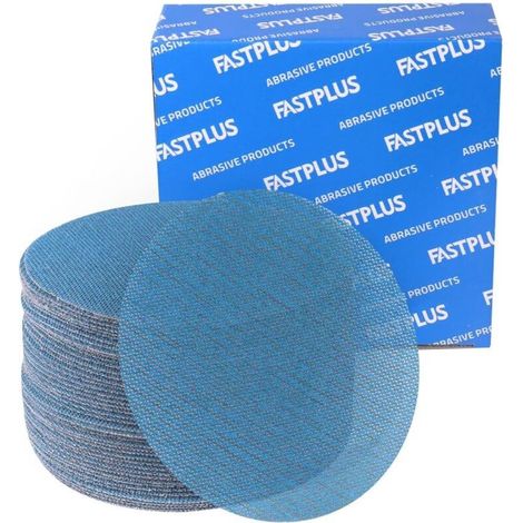 Disques Abrasifs 150mm Grain 120 Filet Céramique Papier à Poncer Anti Poussière Papier de verre Disque de ponçage pour Ponceuse Orbitale (1/4)
