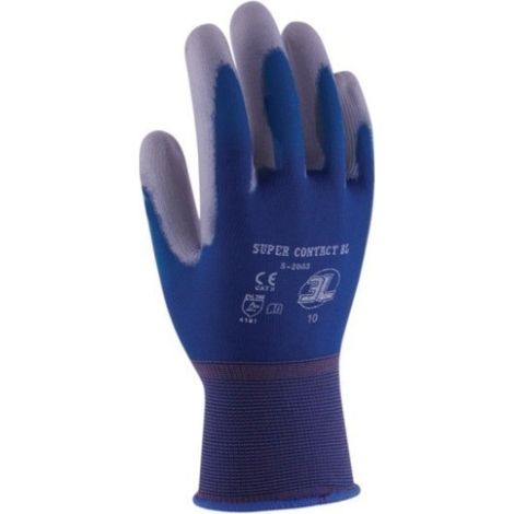Guante de nylon y PU en palma SUPERCONTACT BLS2003T 8 sin costura