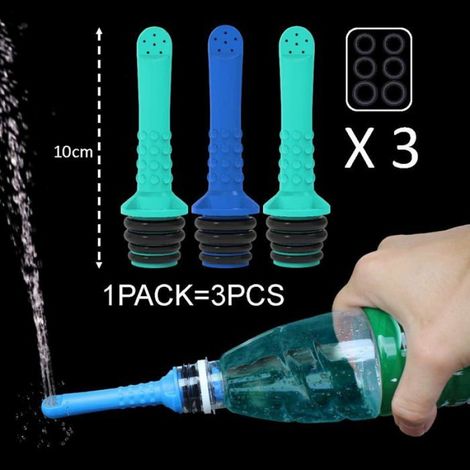 Ensemble de bidet portable 3 pièces, compatible avec les bouteilles d'eau, petite taille, haute efficacité, pour l'hygiène perso (1/5)