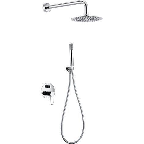 Conjunto para ducha empotrada con una grifería fabricada en latón de diseño moderno Milos de Imex (1/2)