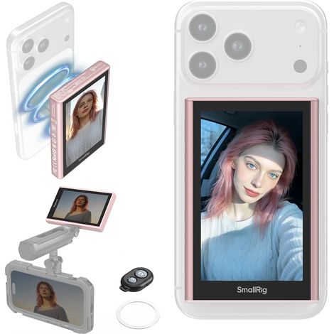 Écran Surveillance téléphone contrôle sans Fil Enregistrement sans Fil 1080p Moniteur vidéo magnétique 17/16/15/14/13/12 Rose 5746 (1/5)