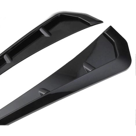Auto-Styling-Lüftungsgitteraufkleber mit Haifischkiemen-Motiv für Honda Civic 2016–2018 (universell) – Glänzend Schwarz