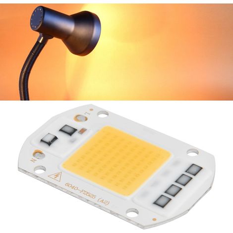 Hochvolt-AC220V-Treiberlose COB-Lichtquelle, 50 W, hocheffiziente LED, warmweißes Licht (1/5)