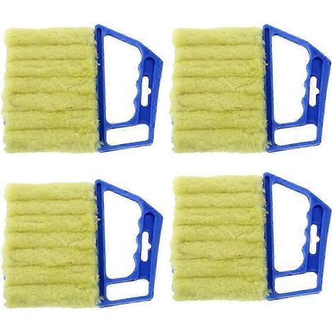 Lot de 4 brosses de nettoyage portables pour stores, volets et rideaux, idéales pour dépoussiérer les systèmes de climatisation (maison, voiture, ventilateur). (1/5)
