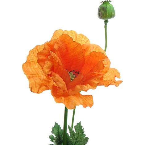 DEKO® FLORALE Mohn Orange 78 cm - Kunstblumen