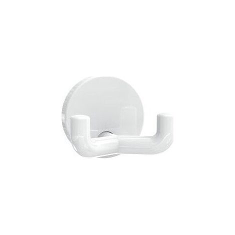 Crochet double SERIE 477 43.5mm Rosace d: 50mm blanc