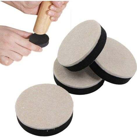 4 Pièces Rehausseurs de Meubles 5 Cm, Rehausseur Pieds de Lit Furniture Rond, pour Être Utilisé en Piles Hauteur Accrue Silencieux Et Résistance à l'usure(Diamètre 5cm,Hauteur 1.5cm) (1/4)