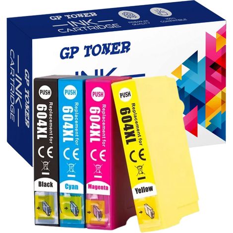 Tinta compatible con Epson GP-E604XL CMYK (1/5)