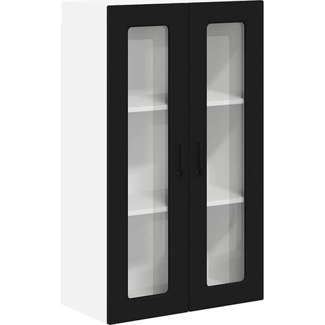 Meuble mural de cuisine，Armoire de cuisine Noir 60 x 31 x 100 cm Bois d'ingénierie CFW13066 (1/5)