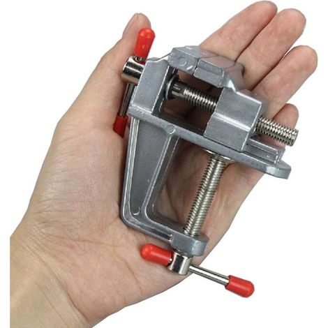 Alliage d'aluminium petite pince de table Vice Hobby Jewlery Work 30MM - Table bricolage étau Miniature étau petits bijoutiers pince (1/5)