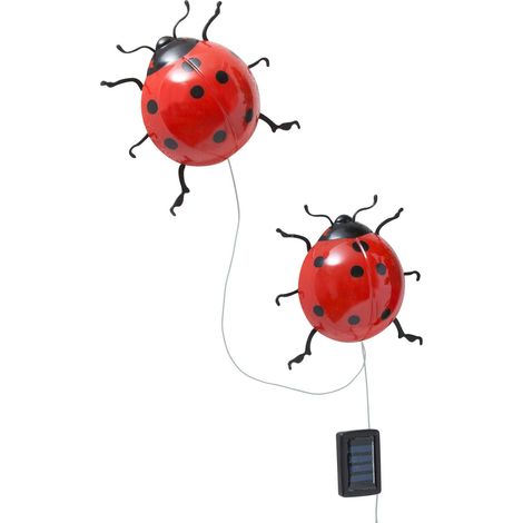 Maximex Solarleuchte Marienkäfer LED Solarlicht Gartenleuchte Balkon Terrasse (1/5)