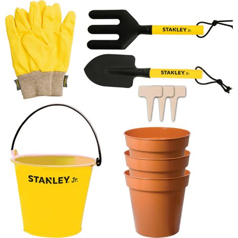 STANLEY Jr. SG003-10-SY 10-Piece Garden Toy Tool Set (1/5)
