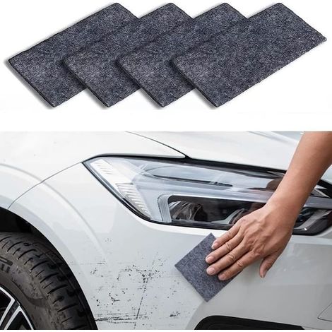 Nano Sparkle Cloth Voiture,efface rayure voiture,polish voiture rayure,Chiffon Multifonction pour Polissage de Surface(4 Pièces (1/4)