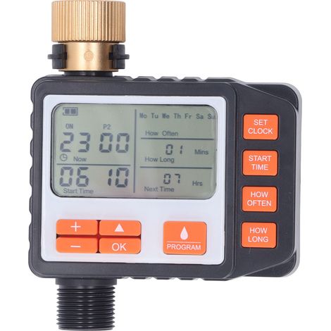 Programmateur d'arrosage minuterie d'irrigation réglage précis 3-8 bar écoresponsable arrosage autonome pour jardin et pots de plantes (1/5)