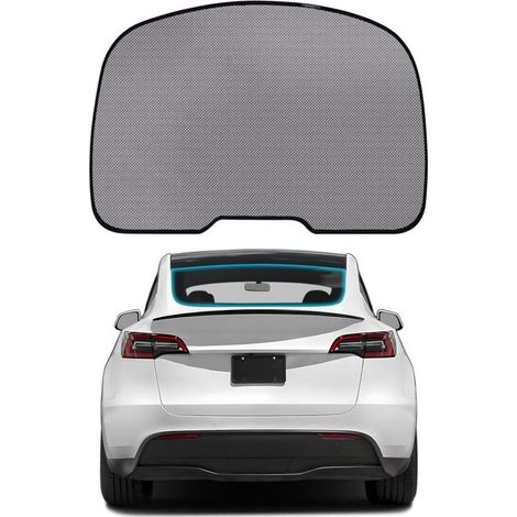Pare Soleil Arriere Voiture pour Tesla Model Y, Protection Contre Le Soleil, Anti - UV, Adapté aux Enfants, Pliable