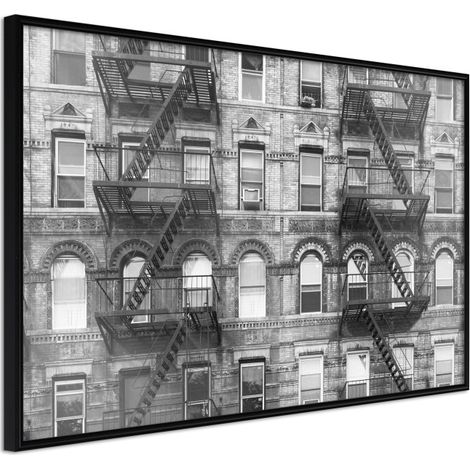 Affiche Murale Encadrée "Strangers" 45 x 30 cm Noir